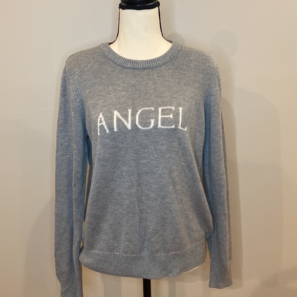 Womens Victoria Secret cashmere blend crewneck Angel sweater graphic  tourism.sg.gov.lk